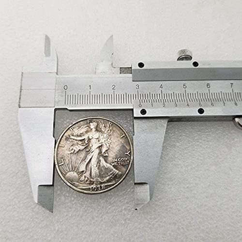 Старинни занаяти 1938-D Възпоменателна монета на Статуята на Свободата Сребърен долар
