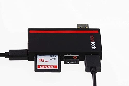 Navitech 2 в 1 Лаптоп / таблет USB 3.0 / 2.0 Адаптер-hub /вход Micro USB устройство за четене на карти SD/Micro SD слот,