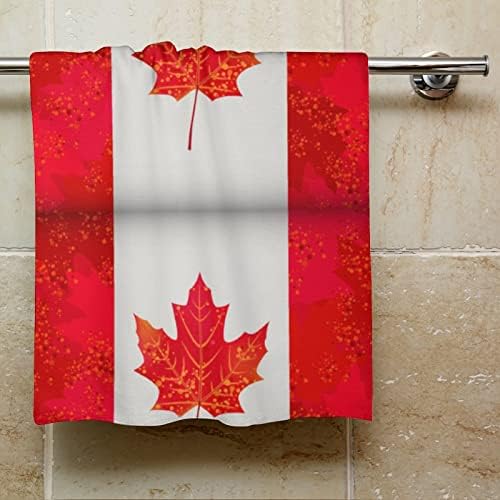 Кърпа-Гъба с канадски кленов Флага 28,7 х 13,8, Кърпички За Лице От най-добрите Влакна, Высокоабсорбирующие Кърпи, Кърпи за Ръце