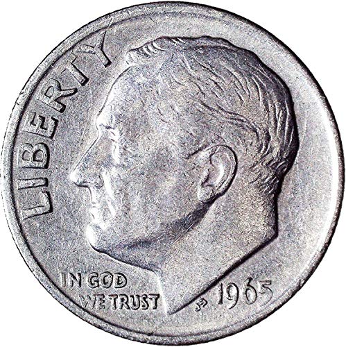 1965 Десятицентовик Рузвелт 10 цента е Много Добър