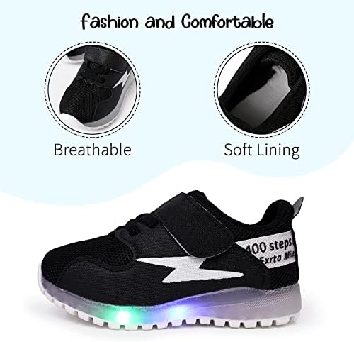 PATPAT/Обувки за деца, Бебешки Обувки с led подсветка, Блестящи футболни Обувки за Деца, Обувки за момичета,