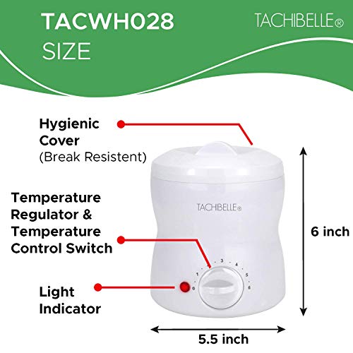 Tachibelle Компактен топло за восък от 14 унции за професионална употреба (само топло)