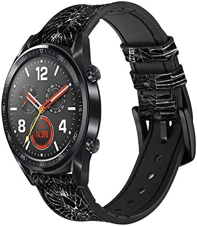CA0247 Кожа Платна и Силиконов Ремък за смарт часовник Каишка Часовник Smartwatch Размер на смарт часа (22 мм)