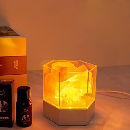 Лампа от натурална розова сол за топъл, Уютен осветление - Идеалният подарък или акцент на домашен интериор
