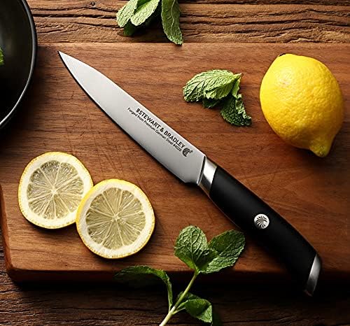 Универсален нож STEWART & BRADLEY 5 инча. Серия MasterPro с пълна заострением, Остра като бръснач, Сверхтонкая немска стомана