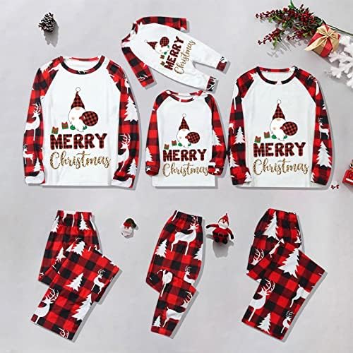 XBKPLO/ Коледни Пижами за семейството и кучето, Еднакви комплекти семейни пижам Sleepewar, Подаръци за двойки