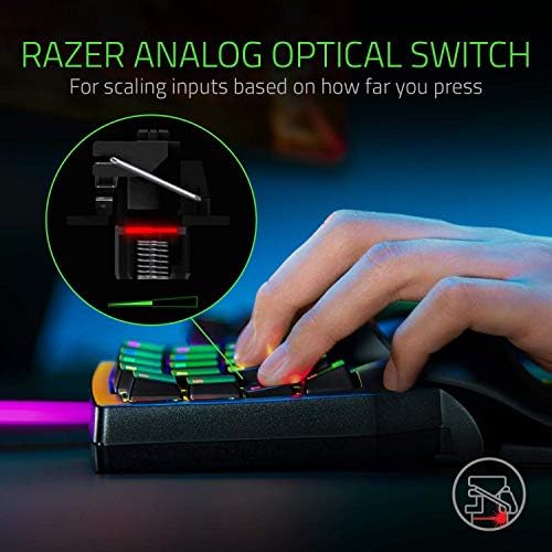 Детска клавиатура Razer Tartarus Pro: analog / digital-оптични превключватели на бутоните, 32 програмируеми клавиши,