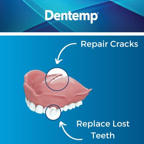 Комплект за ремонт на Dentemp - Комплект за ремонт на зъбни протези с подобрена формула Repair-It (опаковка