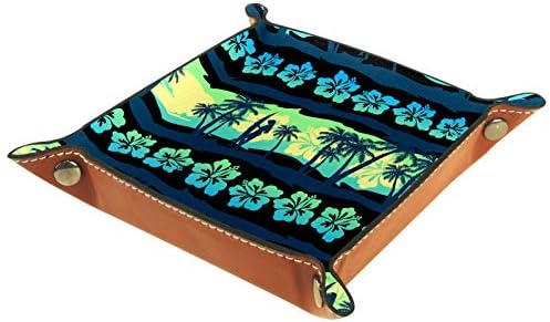 Както и Тропически Франжипани Зелен Изгрев Хавай Органайзер Тава Кутия За Съхранение на Нощни Caddy Тенис на Тава Чантата