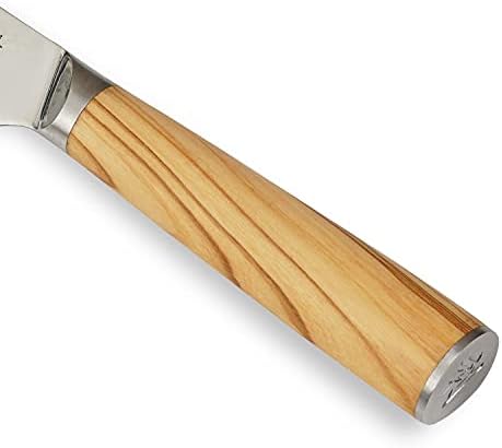 Острието 5,5-инчов обвалочного ножа Wakoli Damascus изключително остро от 67 наслояване на този японски дамаск с дръжка