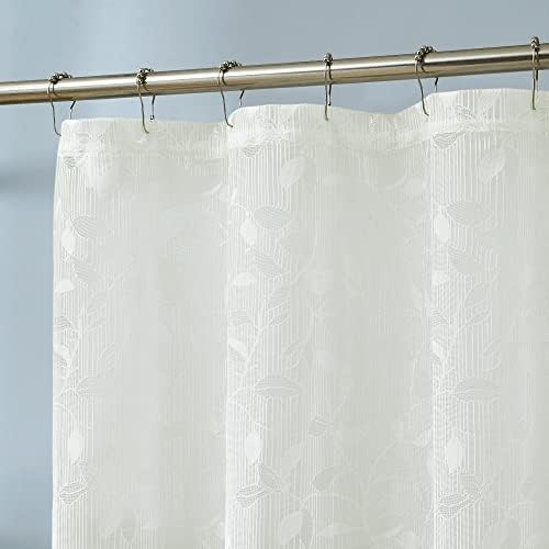 Топъл Домашен Дизайн Сива Дантела завеси за душ. Бистра сладка завеса за душ селски шарките на листата. Модерна