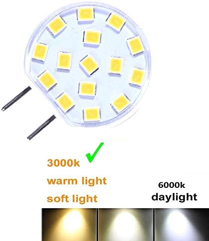 Led лампа G8 с регулируема яркост 2,5 W 3000 До, мек Топъл бял лампа във формата на Шайби, Керамични Слънчоглед Под шкаф