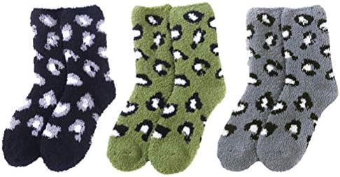 Дамски Чорапи GALPADA, Пухкави Чорапи, 3 Чифта Чорапи от коралов руно, Дамски Чорапи, Зимни Топли Чорапи носочные изделия (разноцветни)