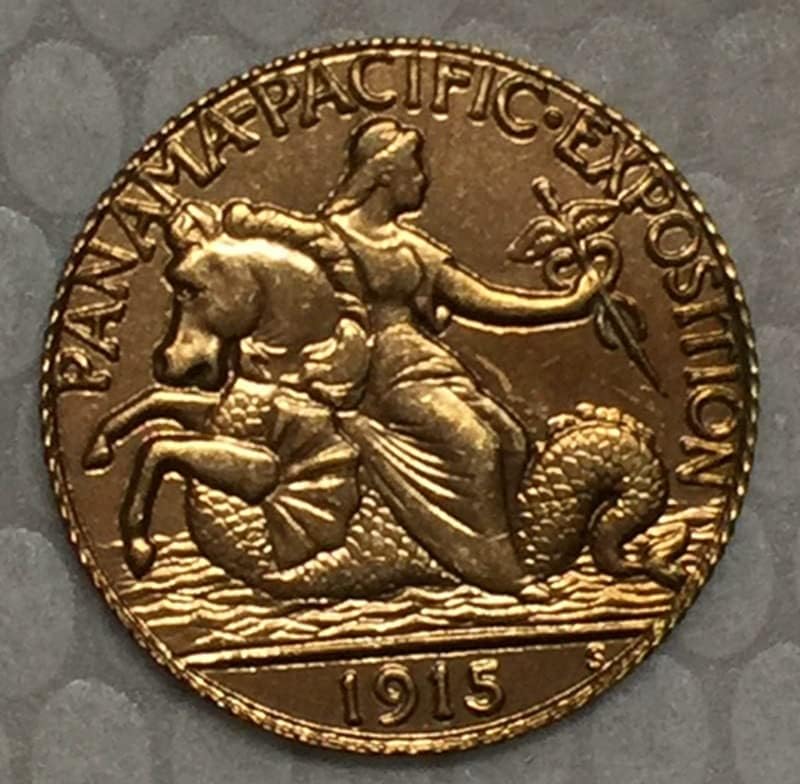 1915 Американски Възпоменателни монети Производство на Монети от Мед Антични Монети Чуждестранни Възпоменателни