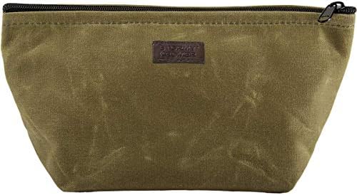 Бурен Kromer The Waxed Pouch - Памучен чанта с цип, Плътна светкавица, Запис Шевове, Органайзер