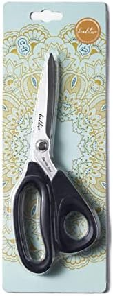 Ножици за бродиране с мъниста - 8,5-Инчови ножица за плат от неръждаема стомана - Професионални ножици за лесно рязане на тъкани и капитониране - Удобни ножици за шива
