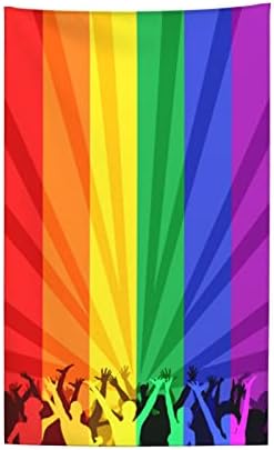 SKT T1 Плажна Кърпа с Розови Флага Гая от Микрофибър, Парад на Гордостта на ЛГБТ, Флаг прайда, Кърпи за Баня