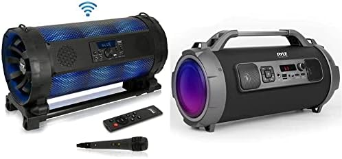 Портативна стерео Bluetooth Boombox - 600 W Дигитален Безжичен високоговорител за улици с led подсветка, черен