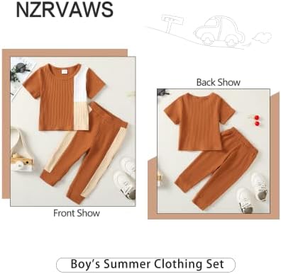 NZRVAWS/Облекло за малки Момчета, Дрехи за малките Момчета, Комплекти с Штанами с цип, Летни Дрехи за момчета от