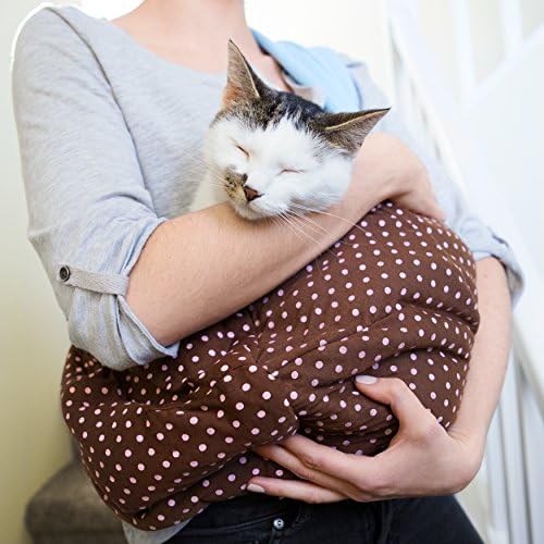 iPrimio Reversible Soft Pouch Чанта-переноска за кучета и котки - Hands Free Pet Carrier розов цвят - идеален за предната
