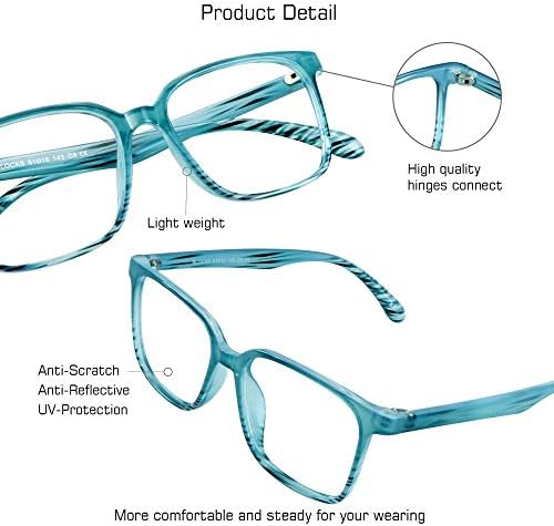 Слънчеви очила VisionGlobal син цвят за жени /мъже, които Правят напрежение в очите, Очила за четене през