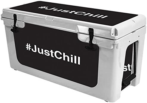 Калъф MightySkins (охладител в комплекта не са включени), Съвместим с RTIC 65 Cooler (модел 2017 г.) - Just Chill 2 | Защитно, здрава и уникална vinyl стикер | Лесно се нанася | Произведено в С?