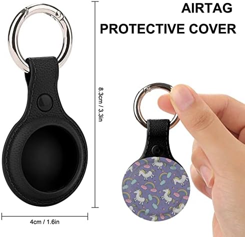 Титуляр със собствени еднорози за ключодържател AirTag, защитен калъф от TPU, hang-локатор за чантата си, багаж, домашни любимци,