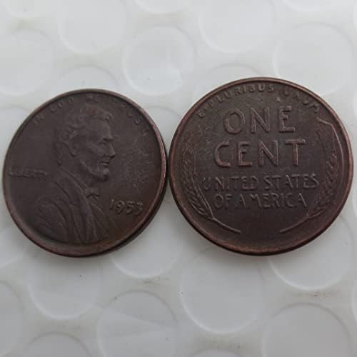 Възпоменателна монета Чуждестранна копие Линкольновского цента 1953 г., САЩ