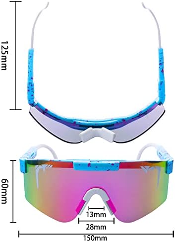 Колоездене очила BERYRAIL, Поляризирани Спортни Слънчеви очила за мъже и Жени, Бейзболни Очила за Риболов и Бягане (DL-ZHS08)