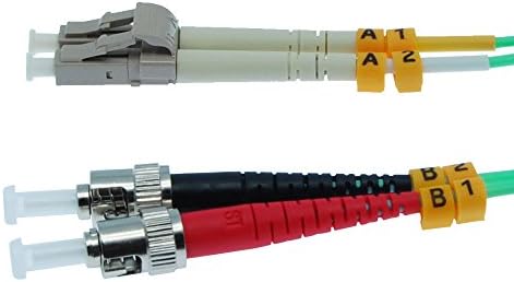 Мулти-режим Двухшпиндельный Оптичен кабел accl1m LC/UPC-ST/UPC OM3 Аква, 1 Опаковка