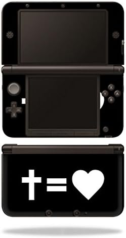 Корица MightySkins Съвместими с Nintendo 3DS XL - Cross Love Equals | Защитно, здрава и уникална Vinyl стикер
