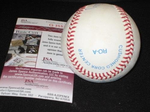 Рей Мъри Атлетикс Подписано Автентични бейзболни топки Rawlings Oal с Автограф от Jsa Редки Бейзболни Топки С Автографи