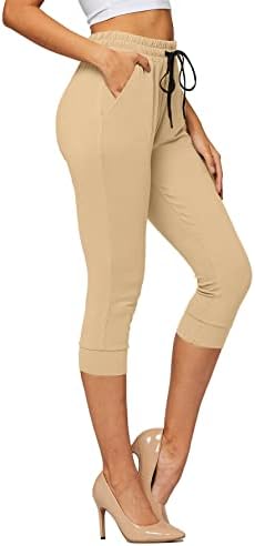 Дамски спортни панталони-капри с джобове от Ультрамягкой тъкан Conceited за бягане - High Wasited - Jogger