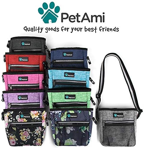 Чанта за лакомство за кучета PetAmi | Чанта за дресура на кучета с поясным пагон, Диспенсер за Какашек | Тренировочная