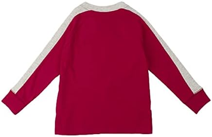 Тениска с дълъг ръкав - Горната риза Однотонного цвят - Ризи за бебета и малки деца - Уютни и удобни - Памук, Червен