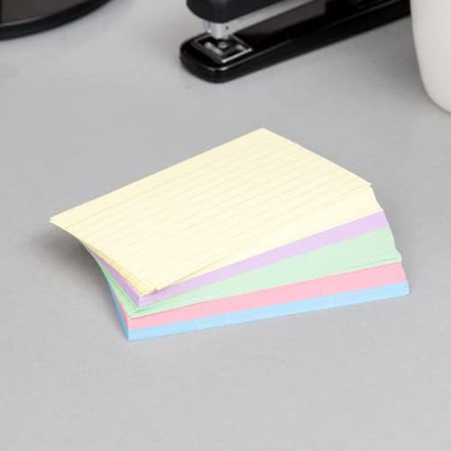 1. Офис цветен индекс карта 3x5, шкафа пастелни тонове, линейчатые флаш карти, различни цветове, на 300 опаковки