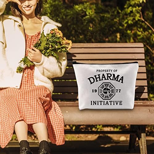 Косметичка за любителите на телевизионното шоу PWHAOO Собственост Инициативи Dharma 1977 Косметичка с участието на осем подарък (СОБСТВЕНОСТ на DHARMA 1977 B)