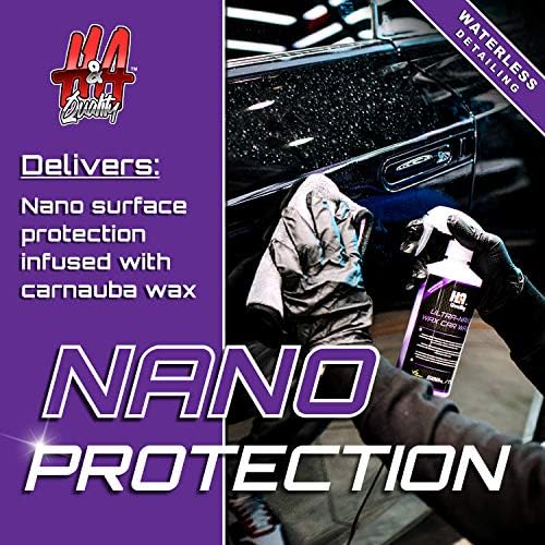 Висококачествена Автомивка H & A Ultra-Nano Wax - Безводни почистване, Спрей за детайлите на външността на премиум-клас с Carnauba