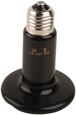 Aexit AC 110 В Електрическо оборудване 50 W Инфрачервена Лампа Керамичен Нагревател Лампа за Влечуги Естествени