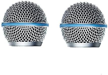 2 бр Новата Замяна на Окото Микрофон Решетка с Топка Винт за микрофон Shure BETA58 SM58