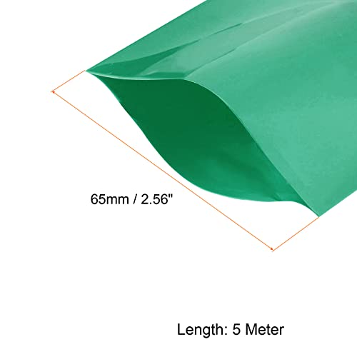 Свиване тръба Rebower, Тънка PVC-Обвивка, за батерията, [за електрически батерии, тип АА, екстремни] - 65 мм, Плоски, с дължина от 5 m /Зелена / 1 бр.