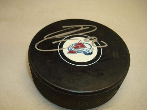 Райън о ' Райли подписа хокей шайба Колорадо Аваланш с автограф 1F - за Миене на НХЛ с автограф