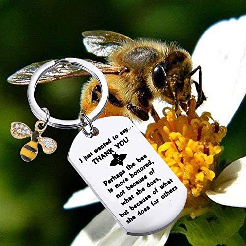 Ключодържател BEKECH Honey Bee Може би Пчела Повече Почитат заради Това, което Тя Прави на Пчелните украса