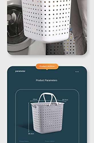 Кошница за съхранение на мръсни дрехи LUKEO Пластмасов кош за бельо Потребителска кошница за дрехи мрежа за дрехи