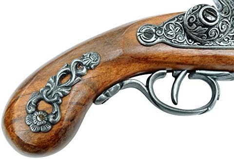 Френски strike Дуэльный пистолет Denix от 19-ти век, Сиво - Нестреляющая копие