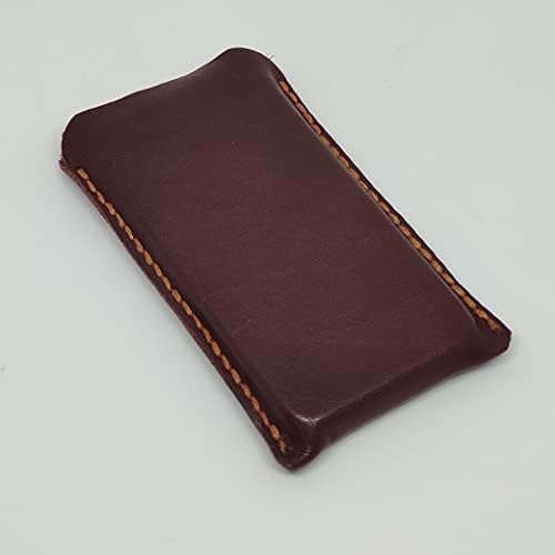 Чанта-кобур от естествена кожа за Sony Xperia 1, Калъф за вашия телефон ръчна изработка от естествена кожа, Изработен