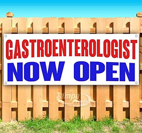 Банер Gastroenterologist Now Open 13 грама | Нетъкан | От ултра силна винил, Едностранно, с метални втулками