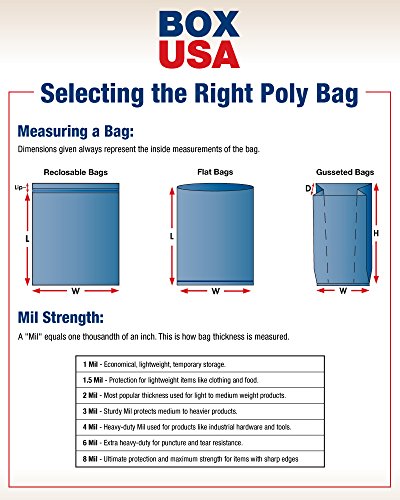СКОРОСТНА САЩ BPB632 Плоски найлонови торбички, 2 мил., 28 x 32, прозрачно фолио (опаковка от 500 броя)
