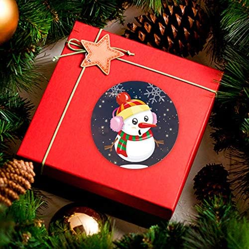 HHmei Опаковка Стикери Коледен Подарък За Украса На 1 Ролка 500 Мнения Коледен SGCABIN8e0Z4LN
