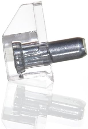 RamPro 12 Бр. Комплект Скоби за закрепване стоманени рафтове - Пина за рафтове, Прозрачни Щифтове за фиксиране на
